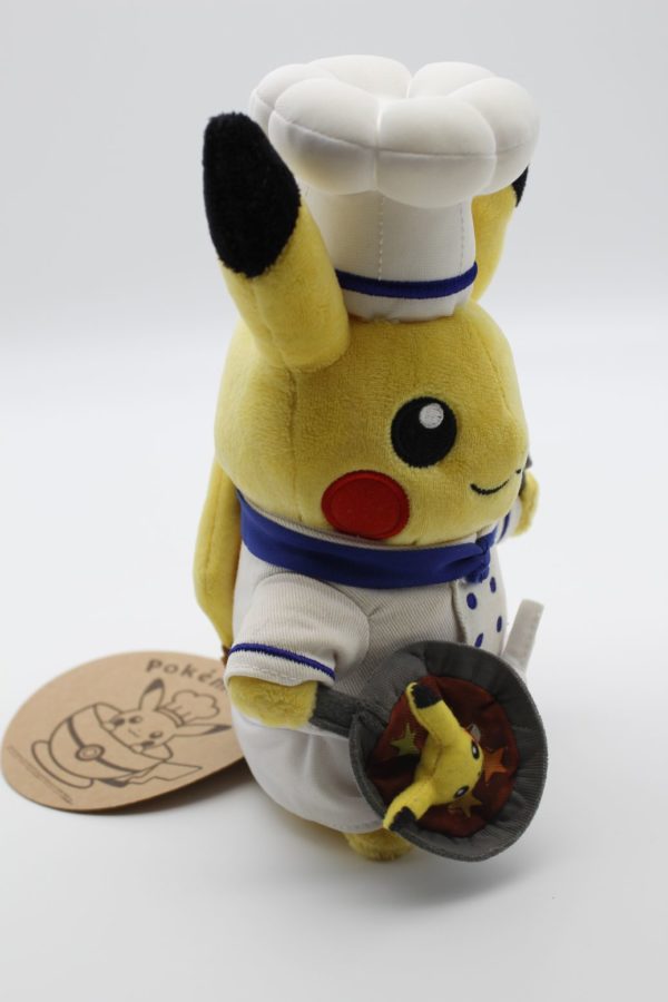 Pikachu Chefkoch Plüschtier Cafe Original Japan Pokemon Center 2018 – Bild 3