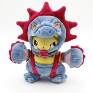 Pikachu Trikephalo Plüschtier Poncho Original Japan Pokemon Center 2018