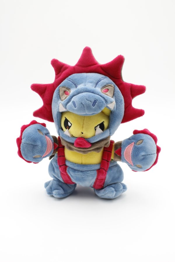 Pikachu Trikephalo Plüschtier Poncho Original Japan Pokemon Center 2018