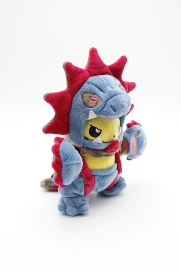 Pikachu Trikephalo Plüschtier Poncho Original Japan Pokemon Center 2018 – Bild 2
