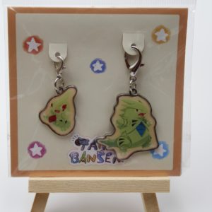 Larvitar Despotar Taiki-Bansei Schlüsselanhänger Original Japan Pokemon Center