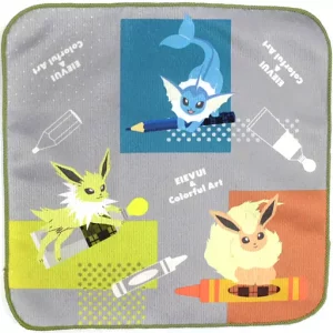 Evoli Colorful Art Art Hand Towel Original Japan Bandai Spirits 3