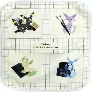 Evoli Colorful Art Art Hand Towel Original Japan Bandai Spirits 1