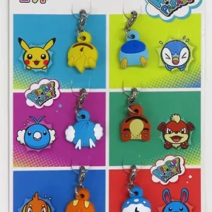 Hip Pop Parade Rubber Charm Set Schlüsselanhänger Original Japan Pokemon Center  2015