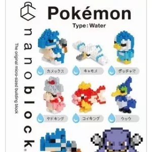 Water Type Original Japan Pokemon Nanoblock Kawada