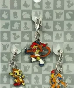 Panflam Panpyro Panferno Schlüsselanhänger Original Japan Pokemon Center 2012