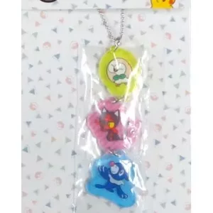 Bauz Robball Flamiau Acryl 3er Set Schlüsselanhänger Original Japan Banpresto