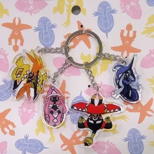 Schutpatronen Alola 4er Set Acryl Schlüsselanhänger Original Japan Pokemon Center 2017