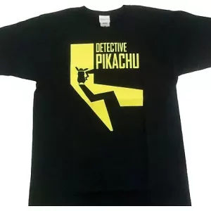 Pikachu Detective T-Shirt M-Size Original Japan Movic 2019