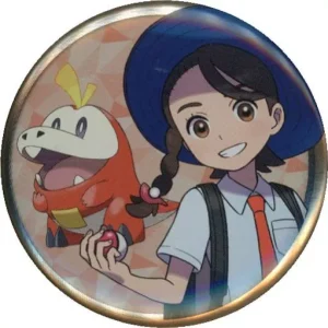 Krokel Protagonistin Badge Original Japan Pokemon Center 2023