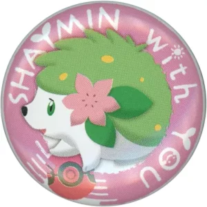 Shaymin with you! Badge Original Japan Pokemon Center