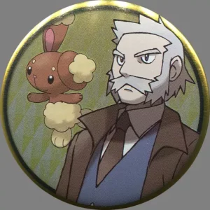 Haspiror Professor Eibe Badge Original Japan Pokemon Center