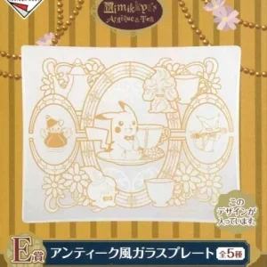 Pikachu Dedenne Antique Plate Original Japan Pokemon Bandai Spirits