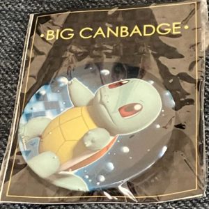 Schiggy Big Can Badge Original Japan Pokemon Center 2016