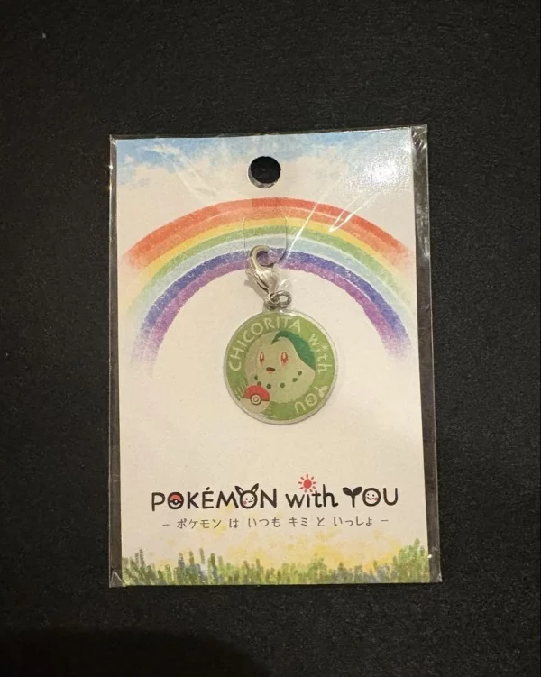 Chicorita with you Charm Schlüsselanhänger Original Japan Pokemon Center
