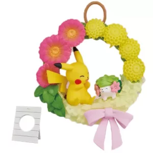 Shaymin Pikachu Happiness Wreath Figur Original Japan Pokemon Re-ment ohne OVP