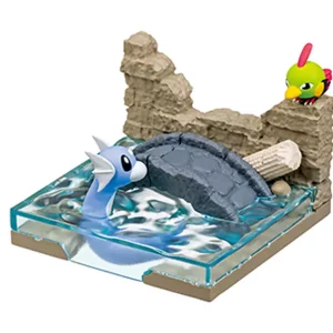 Dratini Natu Old Castle Ruins Figur Original Japan Pokemon Re-ment OVP
