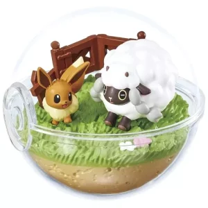 Wolly Evoli Terrarium Collection EX Galar Figur Original Japan Pokemon Re-ment ohne OVP
