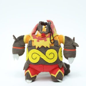 Flambirex stehend Anhänger Plüschtier Pokemon Original Japan Banpresto